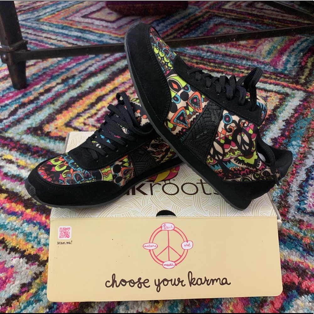 Peace sign sneakers